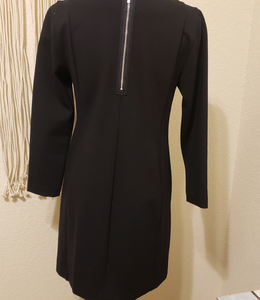 J.Crew Black Long Sleeve Ponte Dress - Picture 3 of 10